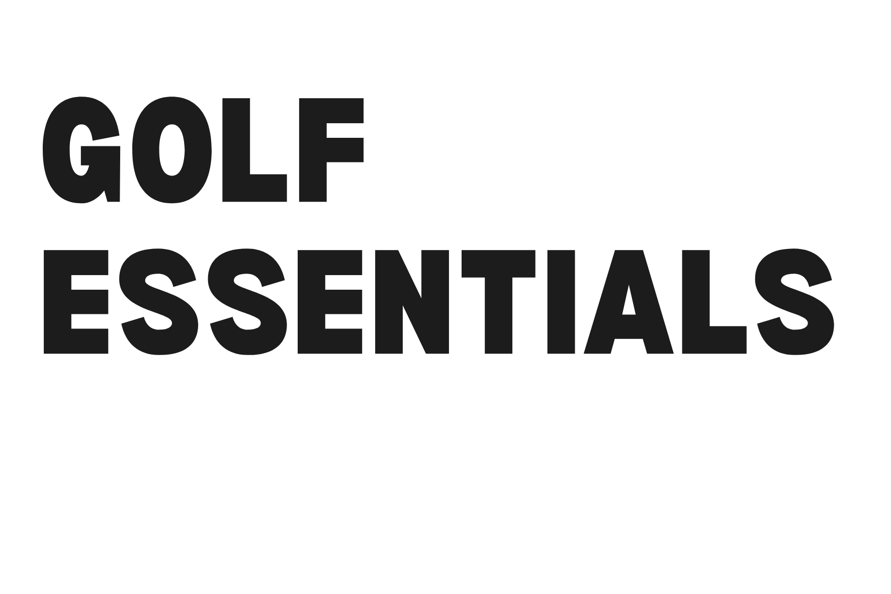 golf essentials